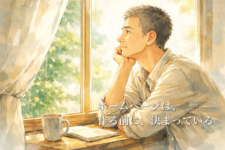 ホームページは、作る前に、決まっている