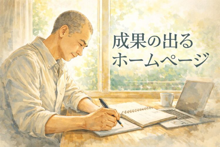 成果の出るホームページ